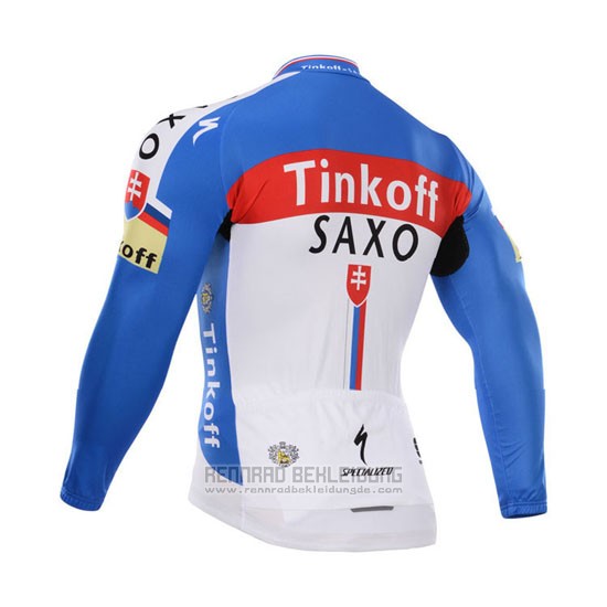 2015 Fahrradbekleidung Tinkoff Saxo Bank Champion Slowakische Republik Trikot Langarm und Tragerhose